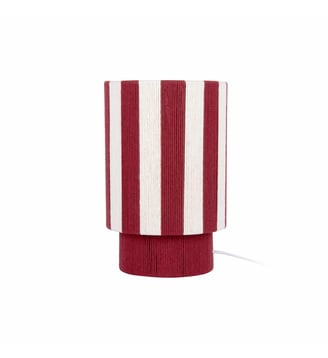 Lampe de Table Vienna Stripes - Bordeaux - 22x22x35cm Leitmotiv