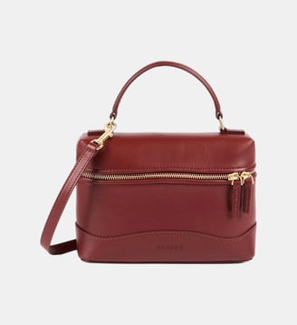 Sac Tangolino en cuir lisse - Sandro - Marron