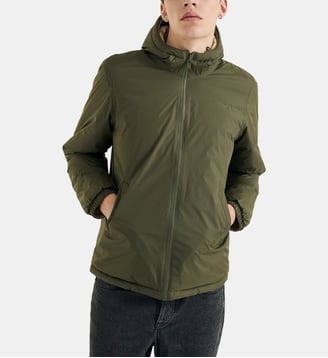 Doudoune réversible à capuche Bergen 2.0 - Jott - Army et beige
