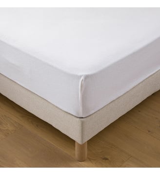 Protège-matelas, molleton absorbant de coton antiacarien - La Redoute Interieurs - Blanc
