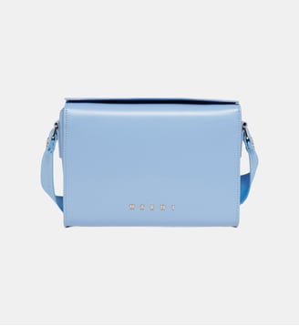 Sac bandoulière Vivian avec logo - Marni - Bleu marine