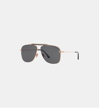 Lunettes de soleil Carré Jaden - Tom Ford - Argent
