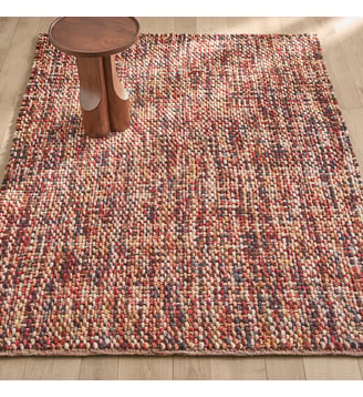 Tapis en laine, tissé main - AM.PM - Terre cuite