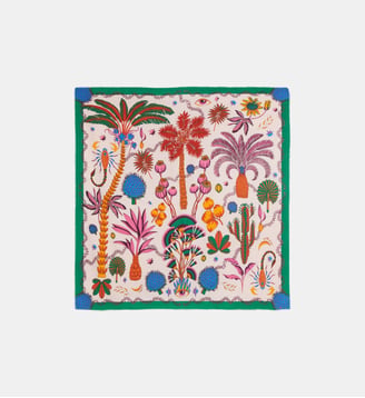Foulard coloré imprimé en viscose HERBORIUM - Wild - Rose