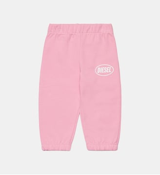 Pantalon en molleton avec logo - Diesel Kids - Rose vif