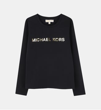 Tee-shirt manches longues - Michael Kors Kids - Black