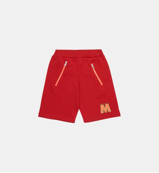 Short en molleton avec logo - Marni - Rouge
