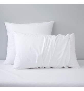 Sous taie  en satin - Yves Delorme - Blanc