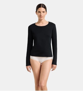 T-shirt col rond Thermal - Dim - Noir