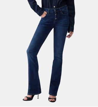 Jean bootcut avec boutons bijoux - Liu Jo - Denim bleu