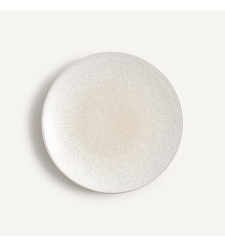 Lot 4 assiettes à dessert grès émaillé - AM.PM - Blanc