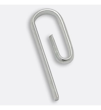 Lot de 20 agrafes escargot pour galon fronceur - La Redoute Interieurs - Gris chromé