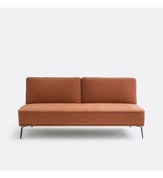 Banquette convertible, polyester - La Redoute Interieurs - Terracotta
