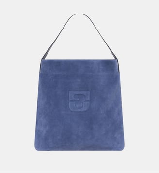 Sac en cuir velours - LADY GD - Gerard Darel - Bleuet