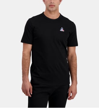 T-shirt droit en coton  - Le Coq Sportif - Noir