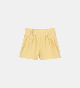 Short en toile - Chloe Kids - Jaune poudré