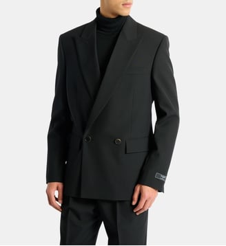 Veste 2 boutons en laine - Balmain - Noir