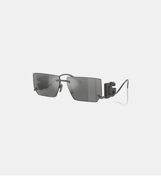 Lunettes de soleil Rectangulaire DG2304B - Dolce & Gabbana - Gunmetal foncé
