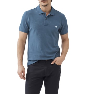 Polo slim en coton manches courtes Gunn - Rodd & Gunn - Bleu sarcelle