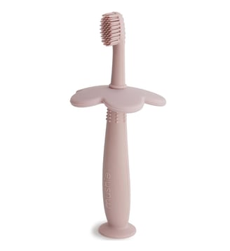 Brosse à dent d'apprentissage - Mushie - Rose