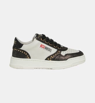 Sneakers avec logo - Diesel Kids - Or