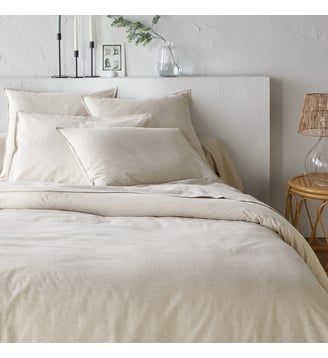 Housse de couette, en flanelle de coton chambray La Redoute Interieurs