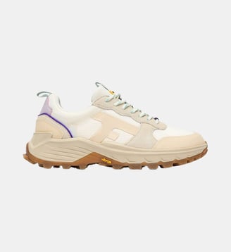 Running tissu suede HAZEL MONSTERA - Faguo - Blanc et vert clair