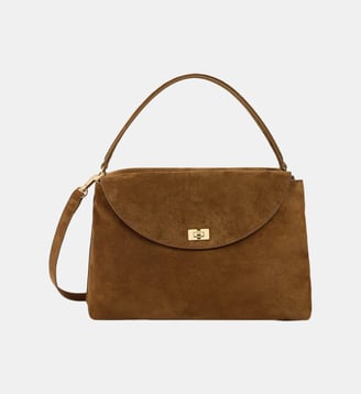 Sac en suède LE GRAND BAZAAR - Sandro - Beige