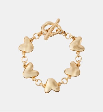 Bracelet chaîne coeurs martelés - Claudie Pierlot - Gold