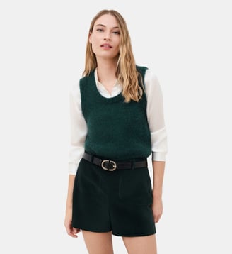 Pull mvanya - Motif uni - Caroll - Vert canard