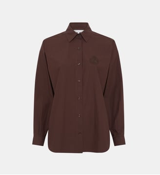 Chemise en popeline - CHRINA - Gerard Darel - Marron