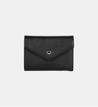 Portefeuille enveloppe signature cuir  - Lancaster - Noir