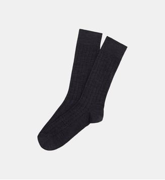 Chaussettes en laine et coton - Ardoise - Arthur - Anthracite