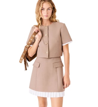 Robe 2-en-1 esprit tailleur - Maje - Beige
