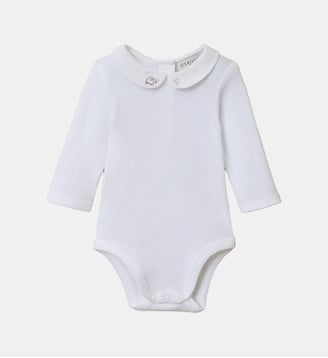 Body col brodé Bébé - Cyrillus - Blanc cassé