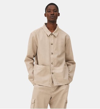 Sur-chemise de peintre Kin - Noyoco - Beige
