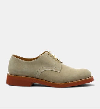 Mocassin derbies buck - cuir velours - Fairmount - Marron