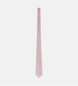 Cravate en soie unie - Fursac - Rose
