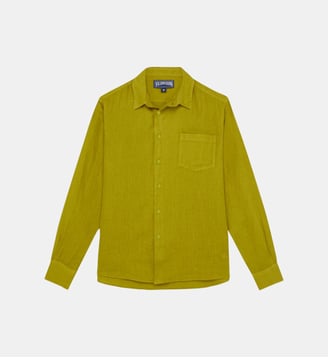 Chemise en lin unie - Vilebrequin - Absynthe