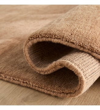Tapis laine nouée main - AM.PM - Café au lait