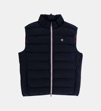 Doudoune Piumino sans manches homme col montant - Serge Blanco - Bleu foncé