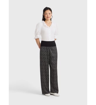 pantalon imprimée - Agnès b. - Noir