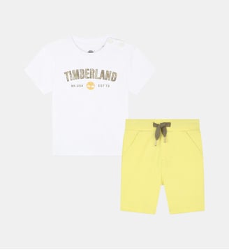 Ensemble 2 pièces en coton - Timberland - Jaune clair