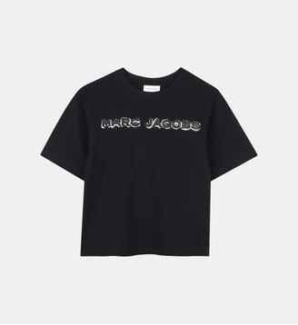 T-shirt en jersey de coton - Marc Jacobs Kids - Ivoire pastel