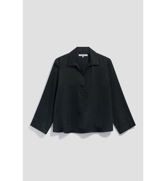 Blouse satinée à col chemise - LOREA - Gerard Darel - Vert kaki