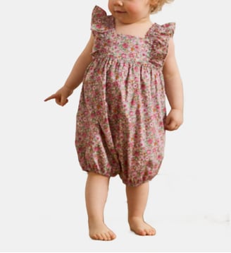 Combi-bloomer en tissu Liberty - Cyrillus - Liberty amelie
