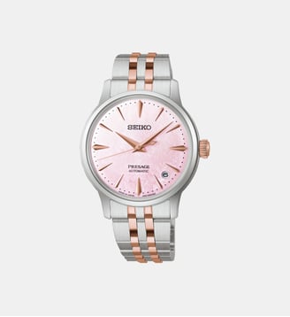 Montre automatique Presage Rose SRPM06J1 - Seiko - Argenté