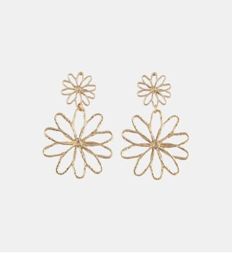 Boucles d'oreilles fleurs filaires dorées - Balaboosté - Doré