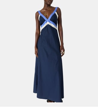 Robe longue à bretelles croisées - ROMYSSA Gerard Darel
