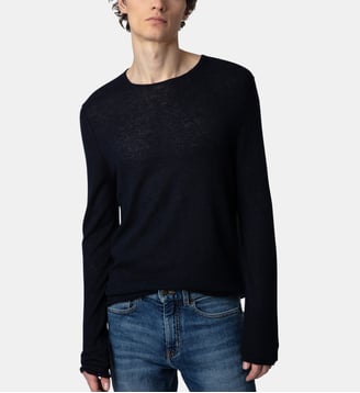 Pull homme cachemire Teiss - Geox - Bleu nuit